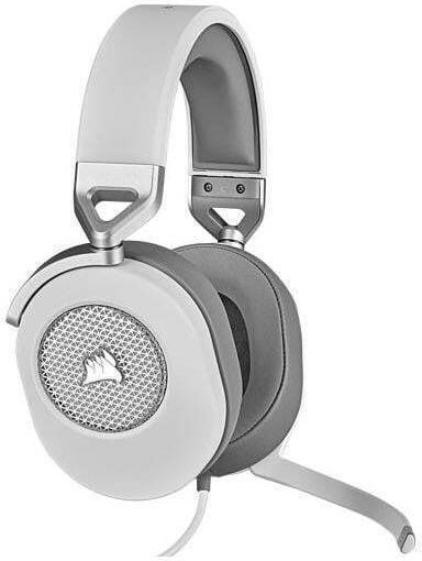 Corsair HS65 Surround Over Ear Gaming Headset with Connection 3.5mm White