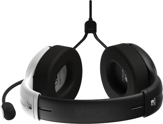 PDP LVL40 Switch On Ear Gaming Headset με σύνδεση 3.5mm White / Black for Nintendo Switch