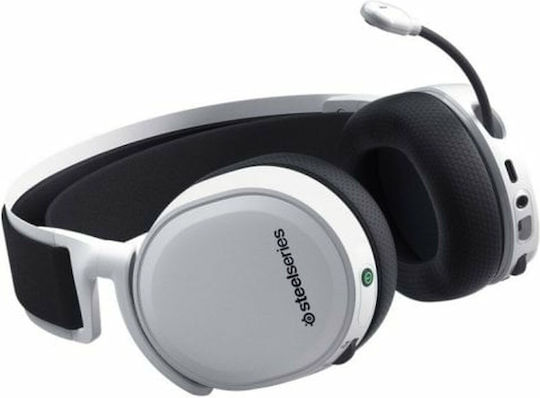 SteelSeries Arctis 7+ Wireless Over Ear Gaming Headset with Connection USB White