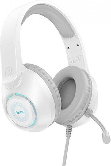 Hoco W108 Über Ohr Gaming-Headset mit Verbindung 3,5mm / USB Weiß
