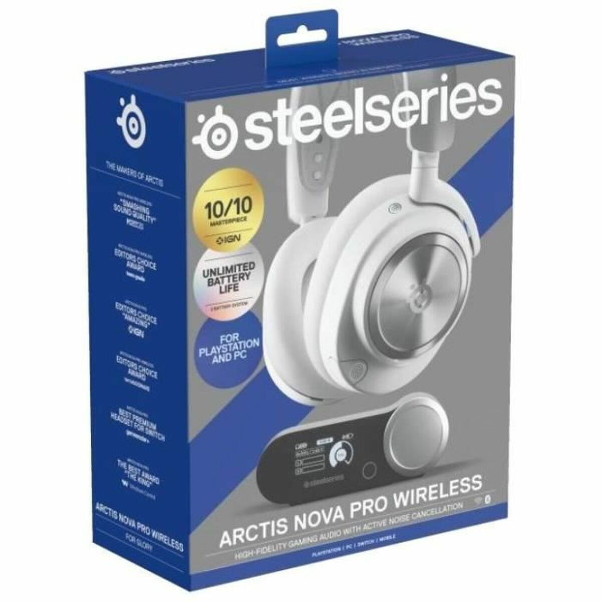 【Sora A】SteelSeries Arctis Nova Pro SteelSeries Arctis Nova Pro Fără fir Over Ear Gaming Headset cu