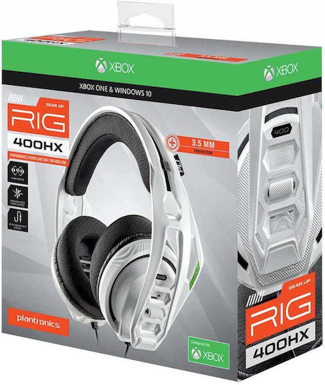 Plantronics Rig 400HX Over Ear Gaming Headset με σύνδεση 3.5mm Λευκό