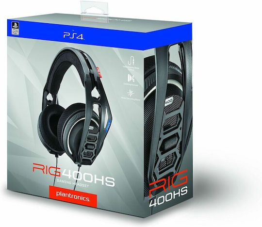 Plantronics RIG 400HS Über Ohr Gaming-Headset mit Verbindung 3,5mm Schwarz