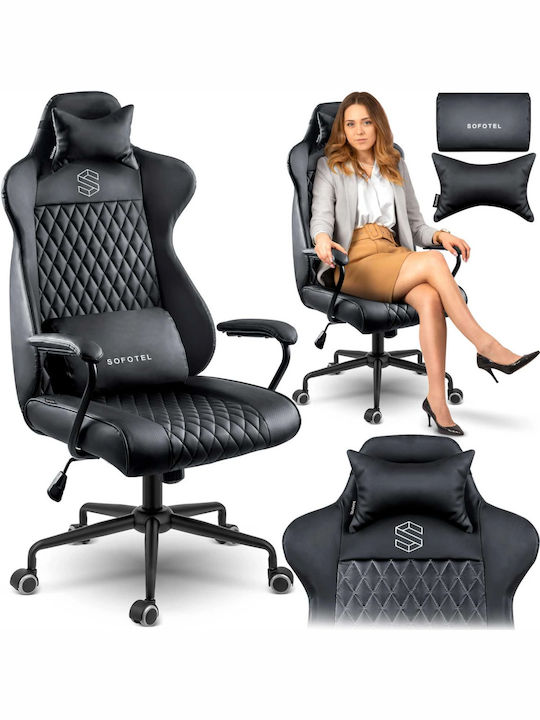 Sofotel DAC-NOP-10010656 Καρέκλα Gaming Δερματίνης Μαύρη