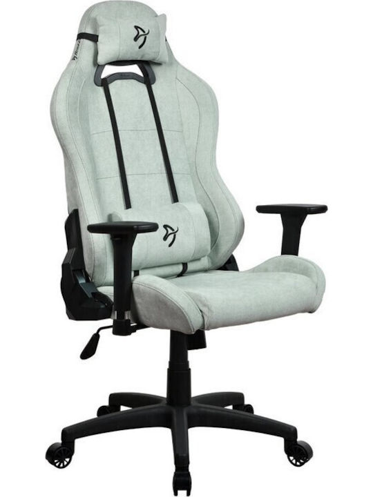 Arozzi Torretta Soft Fabric v2 Υφασμάτινη Καρέκλα Gaming με Ρυθμιζόμενα Μπράτσα Pearl Green