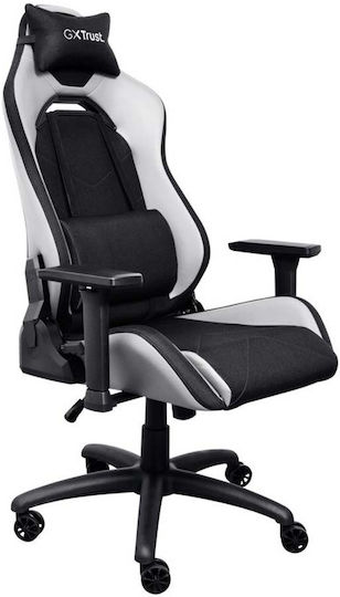 Trust Gxt 714 Fabric Gaming Chair with Adjustable Arms Black / White