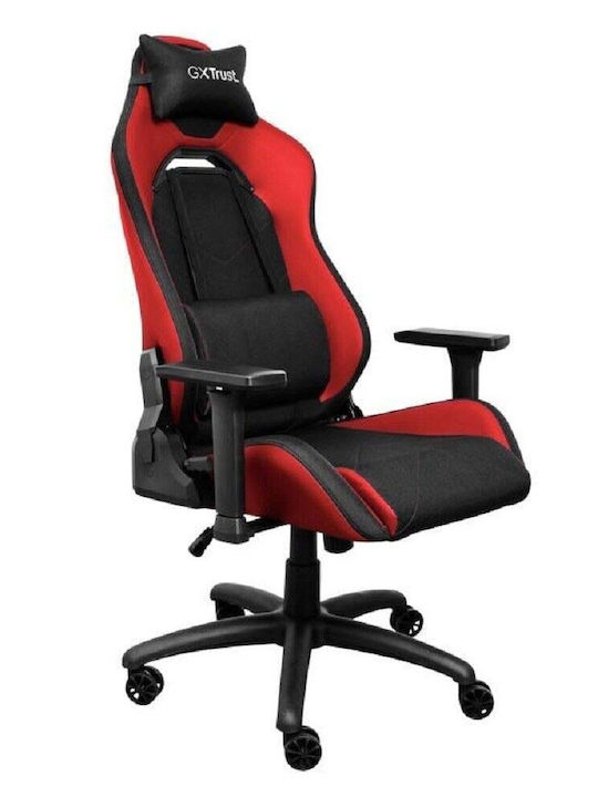 Trust Gxt 714 Fabric Gaming Chair with Adjustable Arms Red