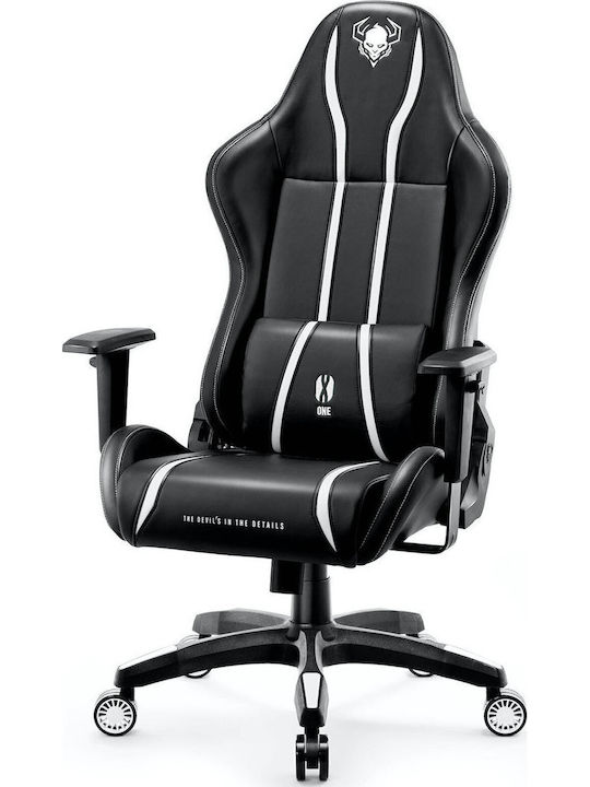 Diablo X-One 2.0 King Size Καρέκλα Gaming Δερματίνης με Ρυθμιζόμενα Μπράτσα Μαύρο / Λευκό