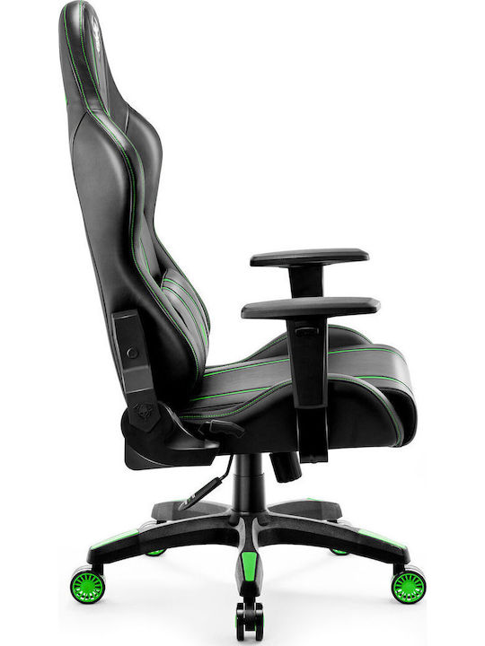 Diablo X-One 2.0 Normal Size Artificial Leather Gaming Chair with Adjustable Arms Black / Green