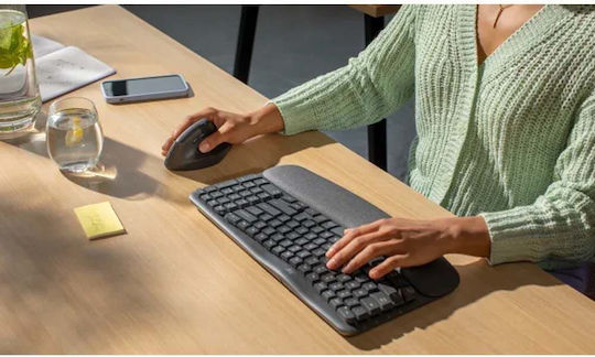 Logitech Wave Keys Fără fir Doar tastatura Engleză US Gri