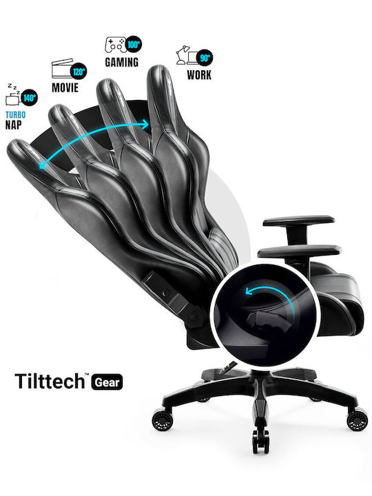 Diablo X-One 2.0 Normal Size Καρέκλα Gaming Δερματίνης με Ρυθμιζόμενα Μπράτσα Μαύρη
