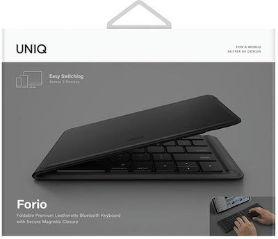 Uniq Forio Kabellos Bluetooth Nur Tastatur Englisch US Midnight Black