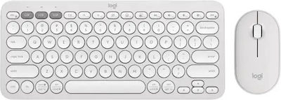 Logitech Pebble 2 Wireless Keyboard & Mouse Set English US White