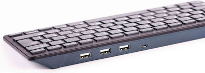 Raspberry Pi Keyboard Black/Grey Doar tastatura Engleză US