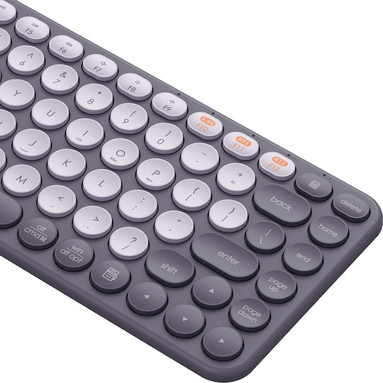 Baseus K01A Tri-Mode Kabellos Bluetooth Nur Tastatur Englisch US Gray