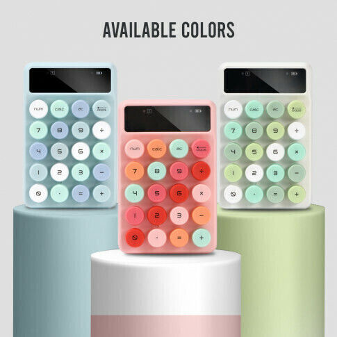 Alcatroz Jellybean Num A3 Ασύρματο Bluetooth Αριθμητικό Πληκτρολόγιο Crayon Green
