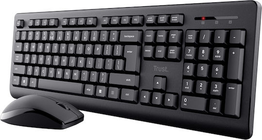 Trust Primo Fără fir Set tastatură și mouse Greacă