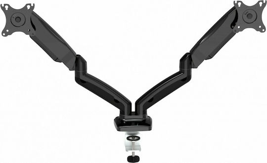 Gembird Stand Desk Mounted for 2 Monitors up to 32" with Arm (MA-DA2P-01)