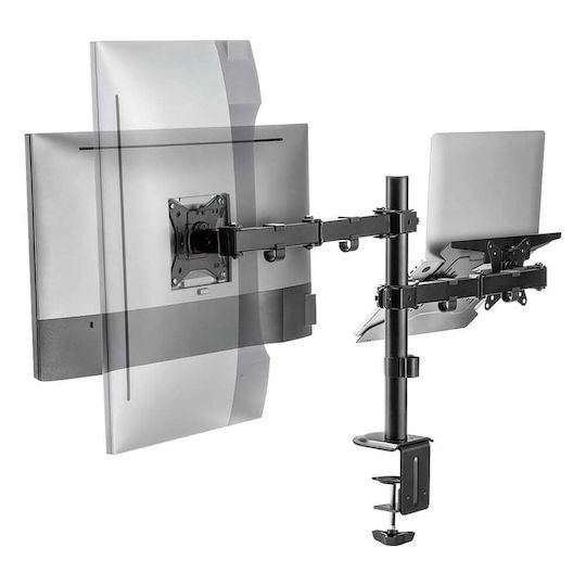 LogiLink Dual Monitor/Notebook BP0175 Βάση Γραφείου Οθόνης έως 32" με Βραχίονα