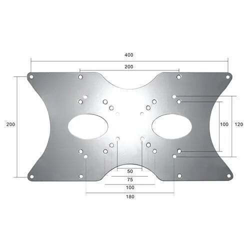 Neomounts Wandmontiert Halterung Monitor bis 52" Silber (PMA-VESA400)