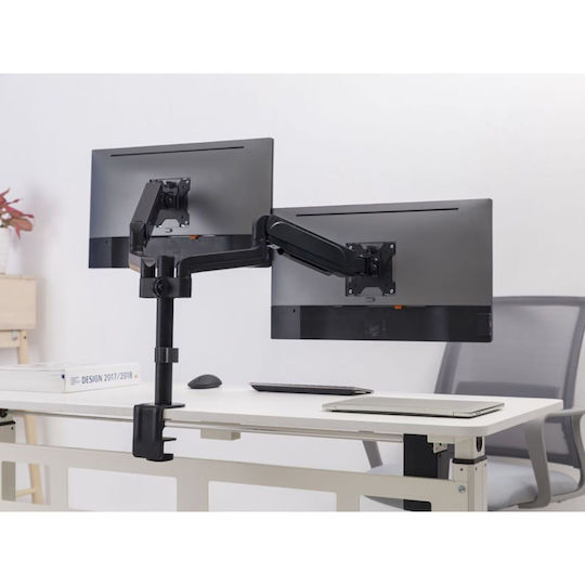 Equip Βάση Γραφείου για 2 Οθόνες έως 32" με Βραχίονα (650133)