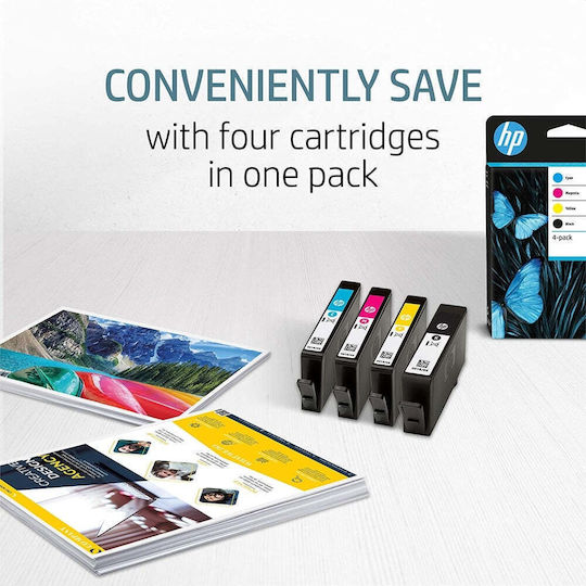 HP 963 Original Pack of 4 InkJet Printer Inks Yellow / Cyan / Magenta / Black (6ZC70AE)