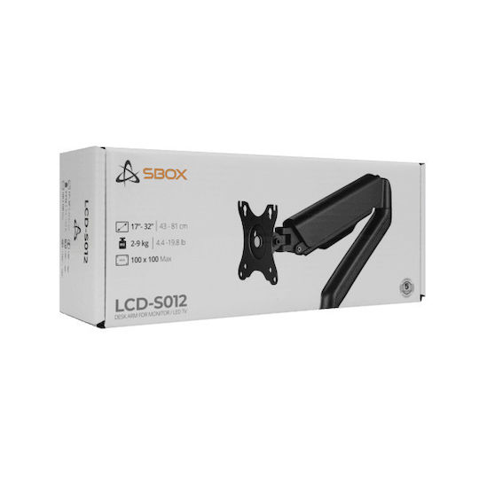 Sbox Βάση Γραφείου Οθόνης έως 32" (LCD-S012-2)