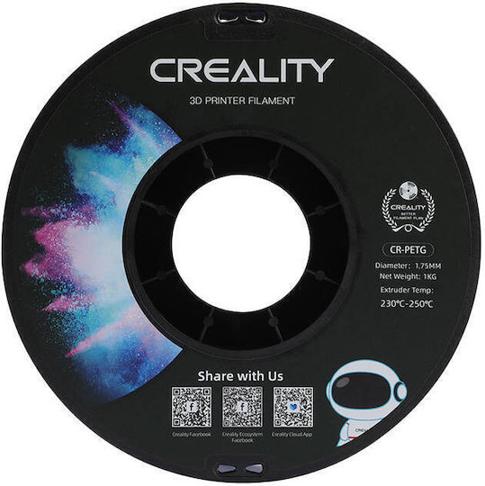 Creality3D PETG 3D Printer Filament 1.75mm Gray 1kg 1pc Spool