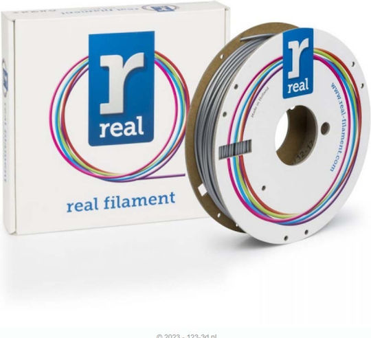 Real Filament PLA 3D Drucker Filament 2.85mm Satin Silber 0,5kg 1 Stück (Spule)