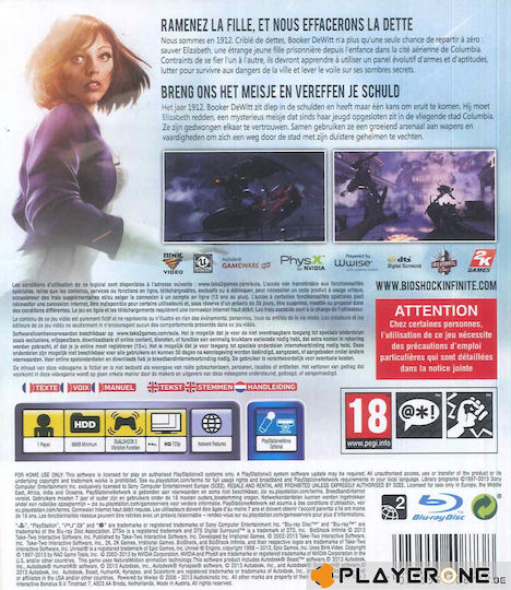 BioShock Infinite PS3 Game