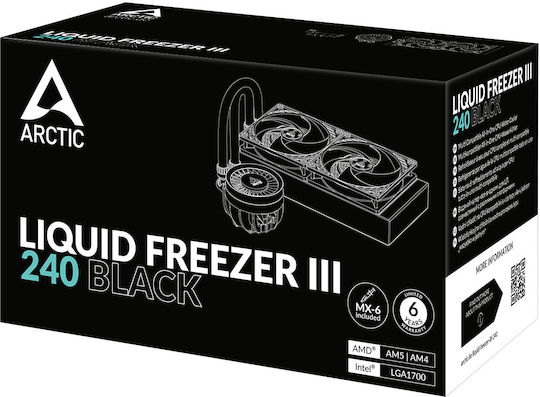 Arctic Liquid Freezer III 240 Black Υδρόψυξη AIO CPU με 2 Ανεμιστήρες 120mm