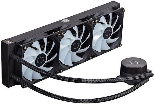 CoolerMaster MasterLiquid 360L Core Water Cooling System AIO CPU With 3 Fans 120mm And ARGB Lighting