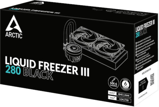 Arctic Liquid Freezer III 280 Schwarz Wasserkühlsysteme AIO CPU mit 2 Lüfterabmessung 140mm