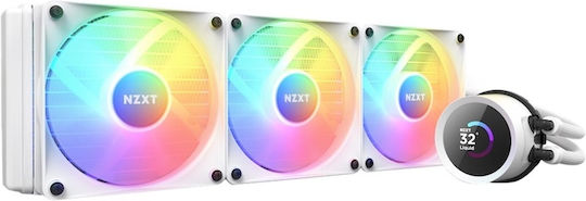NZXT Kraken Elite 360 RGB Water Cooling AIO CPU with 3 120mm White Fans