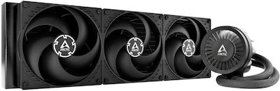 Arctic Liquid Freezer III 420 Black Водно охлаждане на процесор Двоен вентилатор 140мм за Socket AM4/AM5/1700