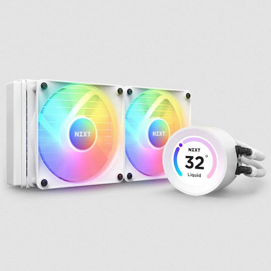 NZXT Kraken 240 RGB Water Cooling AIO CPU With 2 Fans 120mm White