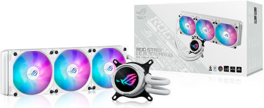 Asus ROG Strix LC III 360 v1 Wasserkühlung AIO CPU mit 3 Lüfterabmessungen 120mm und ARGB Beleuchtung Weiße