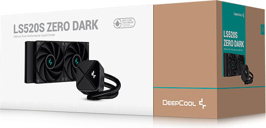 Deepcool LS520S Zero Dark Sisteme De Răcire Cu Apă AIO CPU Cu 2 Ventilatoare 120mm