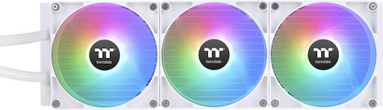 Thermaltake TH420 V2 ARGB Sync v2 Υδρόψυξη AIO CPU με 3 Ανεμιστήρες 140mm Λευκή