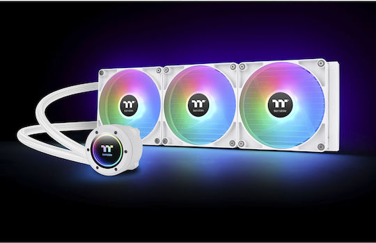Thermaltake TH420 V2 ARGB Sync v2 Υδρόψυξη AIO CPU με 3 Ανεμιστήρες 140mm Λευκή