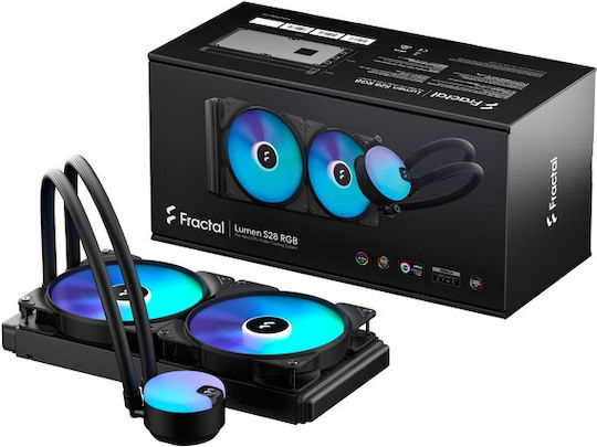 Fractal Design Lumen S28 RGB v2 Wasserkühlung AIO CPU mit 2 Lüfterabmessung 140mm