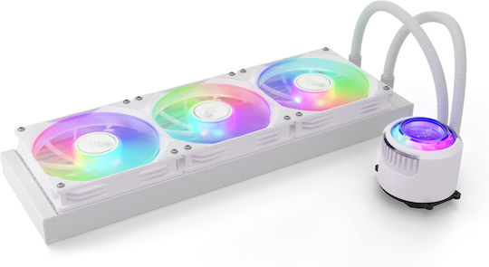 Valkyrie Jarn 360 ARGB Υδρόψυξη AIO CPU με 3 Ανεμιστήρες 120mm Λευκή