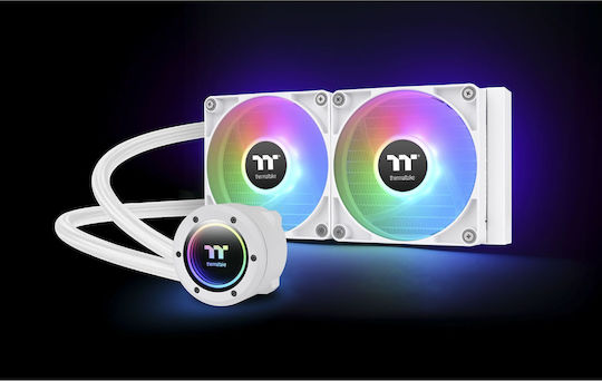 Thermaltake TH240 V2 ARGB Sync v2 Υδρόψυξη AIO CPU με 2 Ανεμιστήρες 120mm Λευκή