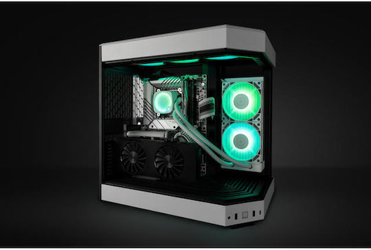 Ekwb Nucleus AIO CR240 Lux D-RGB Water Cooling System AIO CPU with 2 120mm White Fans