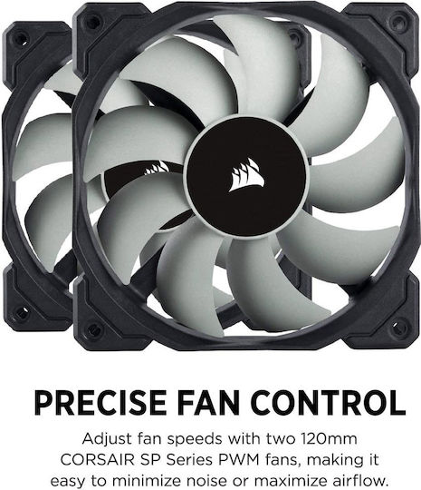 Corsair Hydro Series H75 White Υδρόψυξη Επεξεργαστή Μονού Ανεμιστήρα 120mm για Socket AM4/1200/115x