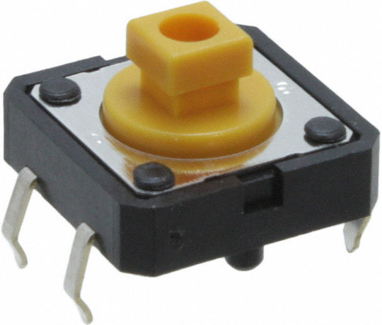 Haitronic Push Button Tactile Switch Κίτρινο
