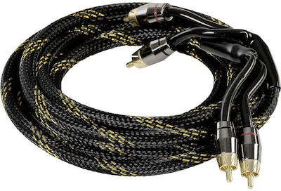 Ground Zero 3m 2x RCA male Cable (GZCC 3.0X-TP)