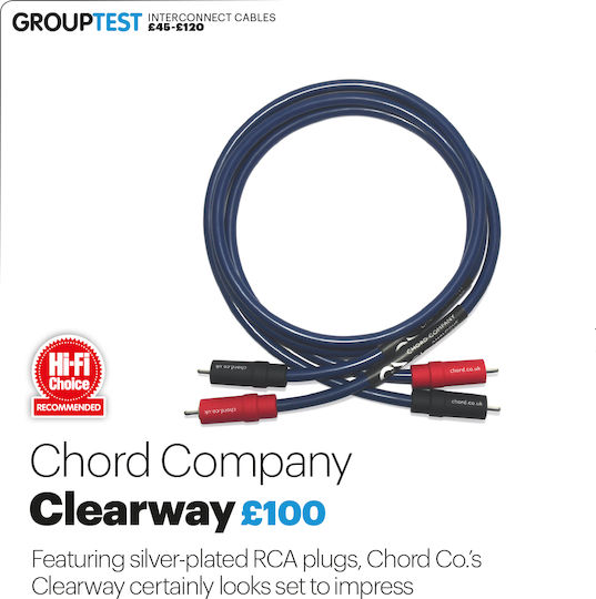 Chord Clearway Cable RCA male - RCA male 2m