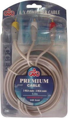 DM Pro 5m RCA male Cable (DM3003-07-5)