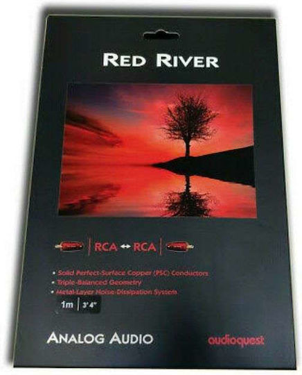 Audioquest Red River Cable RCA мъжки - RCA мъжки 0.75м